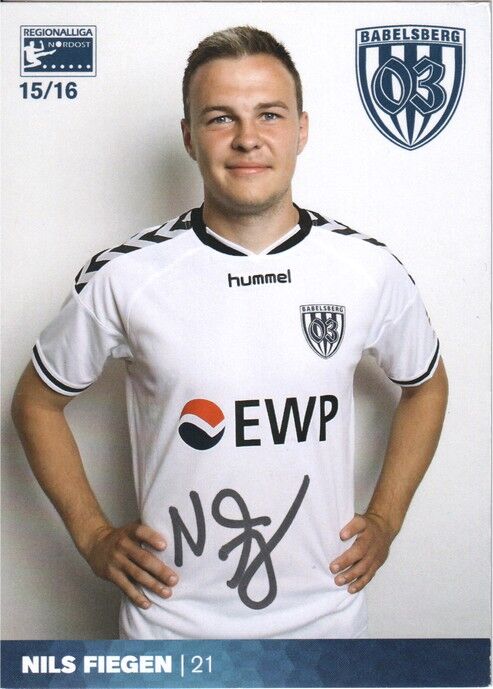 Autogramm Fussball | SV Babelsberg 03 | 2015 | Nils FIEGEN
