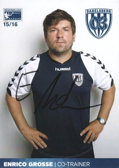 Autogramm Fussball | SV Babelsberg 03 | 2015 | Enrico GROSSE