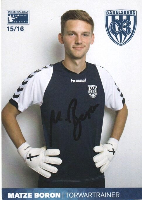 Autogramm Fussball | SV Babelsberg 03 | 2015 | Matthias BORON