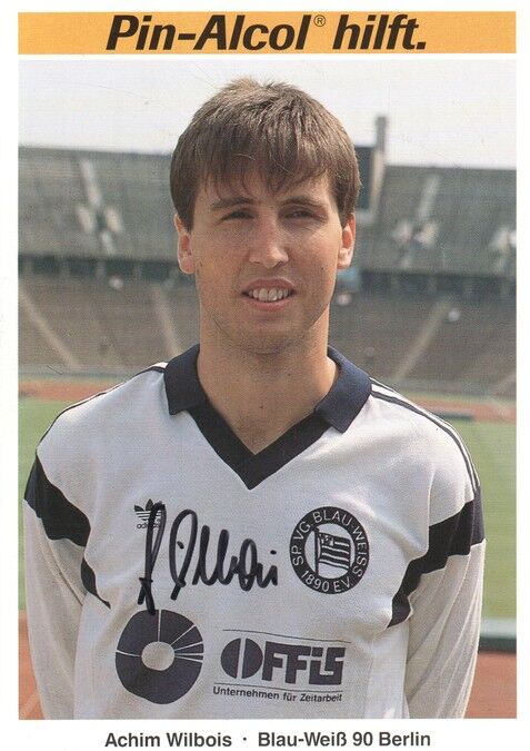Autogramm Fussball | Blau-Weiss 90 Berlin | 1989 | Achim WILBOIS