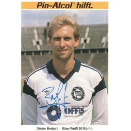 Autogramm Fussball | Blau-Weiss 90 Berlin | 1989 | Dieter BREFORT