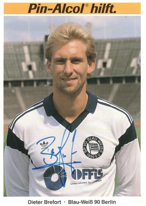 Autogramm Fussball | Blau-Weiss 90 Berlin | 1989 | Dieter BREFORT