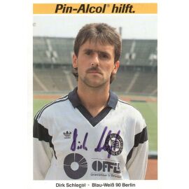 Autogramm Fussball | Blau-Weiss 90 Berlin | 1989 | Dirk SCHLEGEL