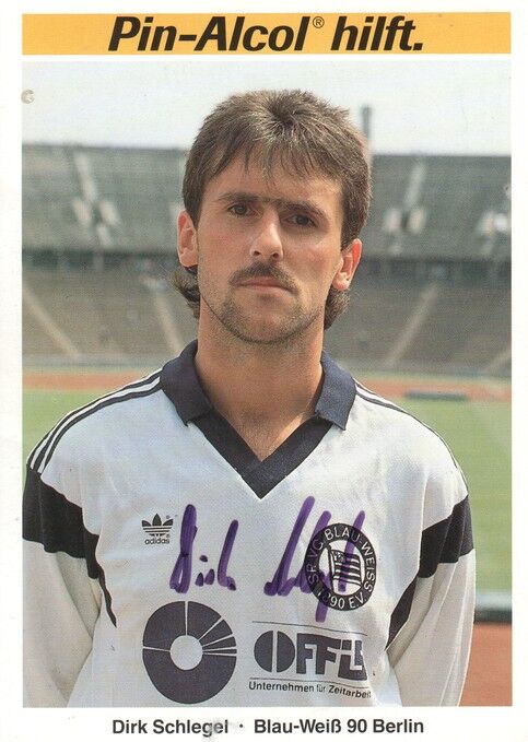 Autogramm Fussball | Blau-Weiss 90 Berlin | 1989 | Dirk SCHLEGEL