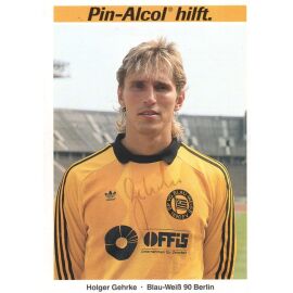 Autogramm Fussball | Blau-Weiss 90 Berlin | 1989 | Holger GEHRKE