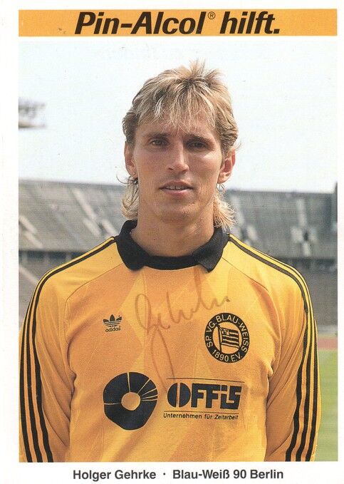 Autogramm Fussball | Blau-Weiss 90 Berlin | 1989 | Holger GEHRKE