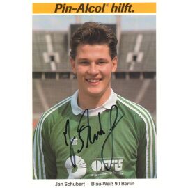 Autogramm Fussball | Blau-Weiss 90 Berlin | 1989 | Jan SCHUBERT