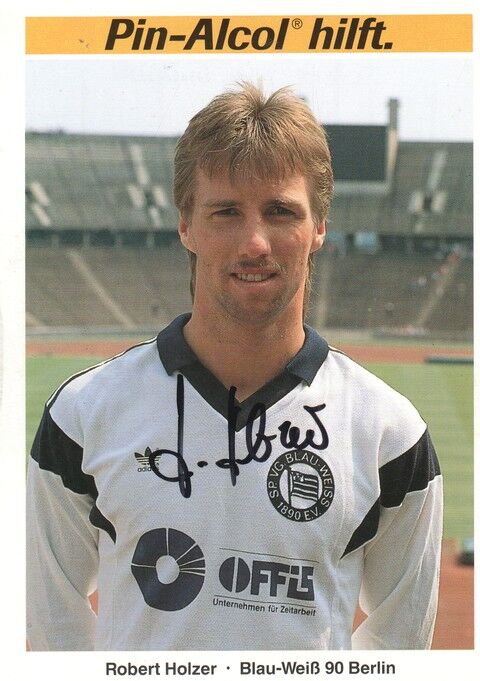 Autogramm Fussball | Blau-Weiss 90 Berlin | 1989 | Robert HOLZER