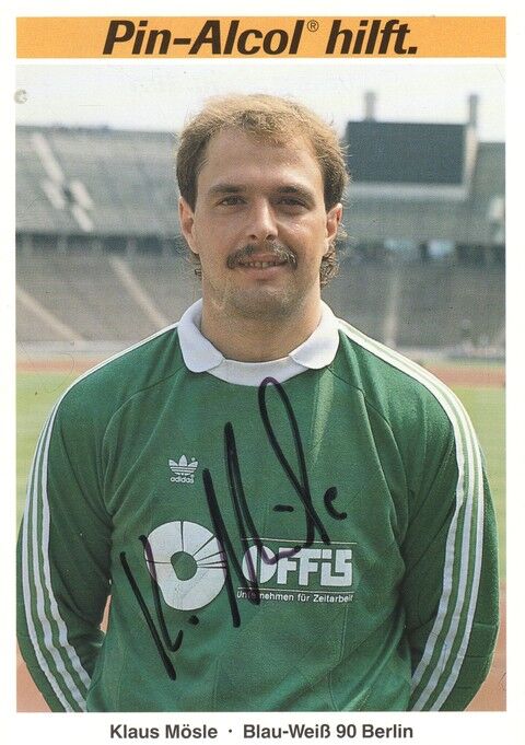 Autogramm Fussball | Blau-Weiss 90 Berlin | 1988 | Klaus MÖSLE