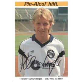 Autogramm Fussball | Blau-Weiss 90 Berlin | 1989 | Thorsten SCHLUMBERGER