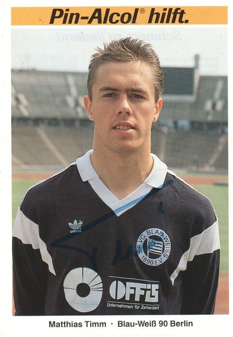 Autogramm Fussball | Blau-Weiss 90 Berlin | 1990 | Matthias TIMM