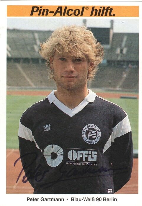 Autogramm Fussball | Blau-Weiss 90 Berlin | 1989 | Peter GARTMANN