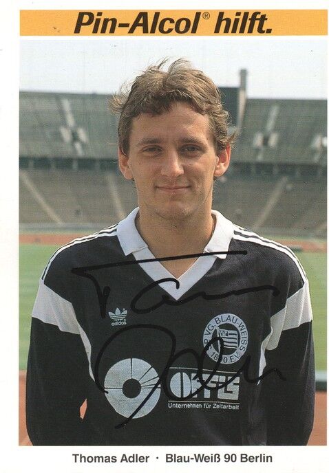 Autogramm Fussball | Blau-Weiss 90 Berlin | 1989 | Thomas ADLER
