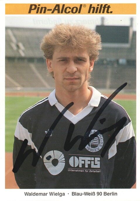 Autogramm Fussball | Blau-Weiss 90 Berlin | 1989 | Waldemar WIELGA