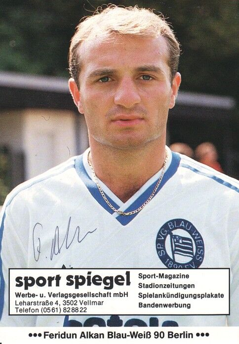 Autogramm Fussball | Blau-Weiss 90 Berlin | 1985 | Feridun ALKAN