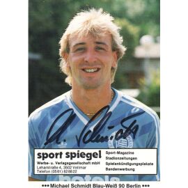 Autogramm Fussball | Blau-Weiss 90 Berlin | 1986 | Michael SCHMIDT
