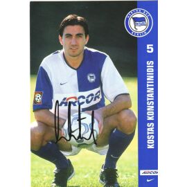 Autogramm Fussball | Hertha BSC Berlin | 2001 Arcor | Kostas KONSTANTINIDIS