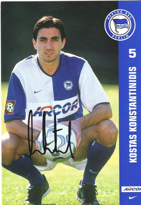 Autogramm Fussball | Hertha BSC Berlin | 2001 Arcor | Kostas KONSTANTINIDIS