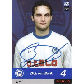 Autogramm Fussball | Hertha BSC Berlin | 2000 | Dick VAN BURIK