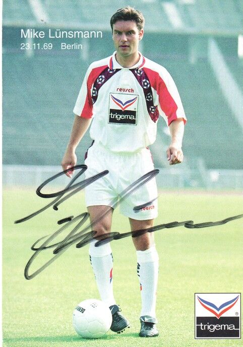 Autogramm Fussball | Hertha BSC Berlin | 1995 | Mike LÜNSMANN