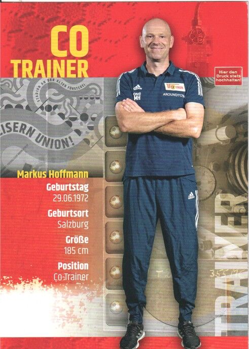 Autogramm Fussball | 1. FC Union Berlin | 2020 | Markus HOFFMANN