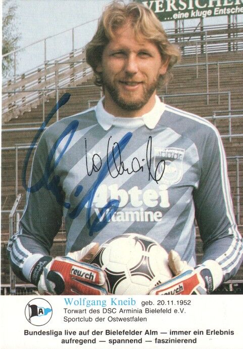 Autogramm Fussball | DSC Arminia Bielefeld | 1985 | Wolfgang KNEIB