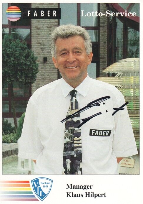 Autogramm Fussball | VfL Bochum | 1995 | Klaus HILPERT