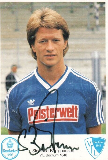 Autogramm Fussball | VfL Bochum | 1984 | Siegfried BÖNIGHAUSEN