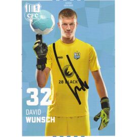 Autogramm Fussball | Chemnitzer FC | 2022 | David WUNSCH
