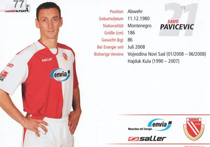 Autogramm Fussball | FC Energie Cottbus | 2008 | Savo PAVICEVIC