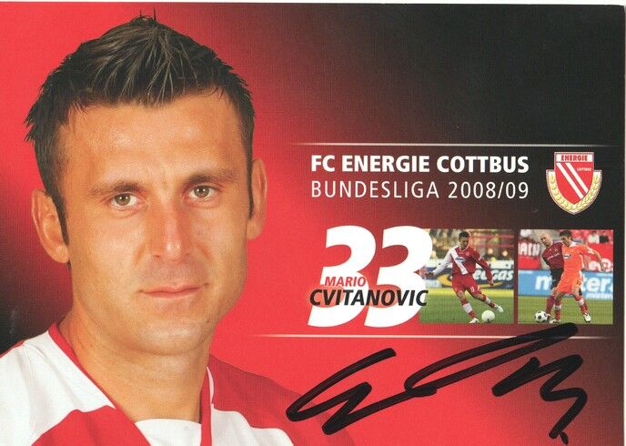 Autogramm Fussball | FC Energie Cottbus | 2008 | Mario CVITANOVIC