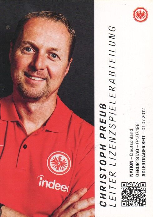 Autogramm Fussball | Eintracht Frankfurt | 2023 | Christoph PREUSS