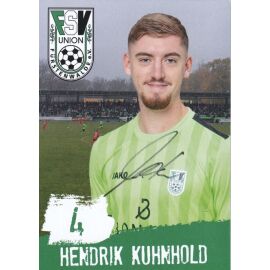 Autogramm Fussball | FSV Union Fürstenwalde | 2019 | Hendrik KUHNHOLD
