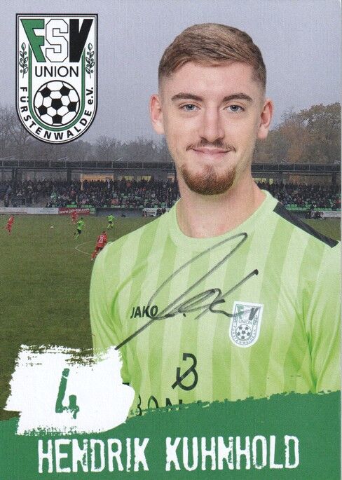 Autogramm Fussball | FSV Union Fürstenwalde | 2019 | Hendrik KUHNHOLD