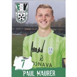 Autogramm Fussball | FSV Union Fürstenwalde | 2019 | Paul MAURER