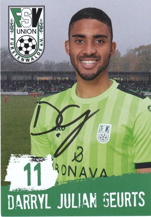 Autogramm Fussball | FSV Union Fürstenwalde | 2019 | Darryl Julian GEURTS