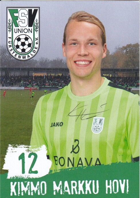 Autogramm Fussball | FSV Union Fürstenwalde | 2019 | Kimmo MARKKU HOVI
