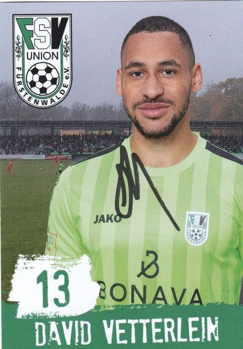 Autogramm Fussball | FSV Union Fürstenwalde | 2019 | David VETTERLEIN