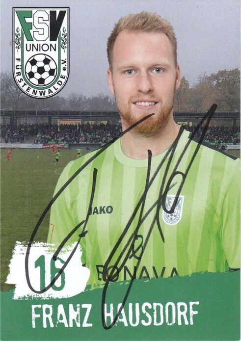 Autogramm Fussball | FSV Union Fürstenwalde | 2019 | Franz HAUSDORF