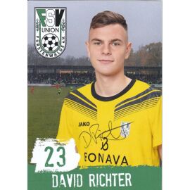 Autogramm Fussball | FSV Union Fürstenwalde | 2019 | David RICHTER