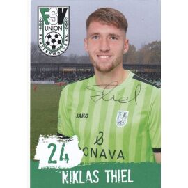 Autogramm Fussball | FSV Union Fürstenwalde | 2019 | Niklas THIEL