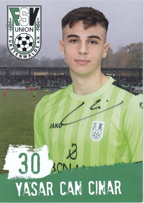 Autogramm Fussball | FSV Union Fürstenwalde | 2019 | Yasar Can CINAR