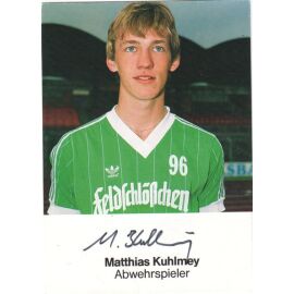 Autogramm Fussball | Hannover 96 | 1984 | Matthias KUHLMEY