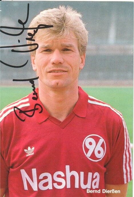 Autogramm Fussball | Hannover 96 | 1989 Druck | Bernd DIERSSEN