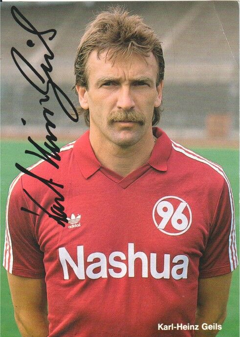Autogramm Fussball | Hannover 96 | 1989 Druck | Karl-Heinz GEILS
