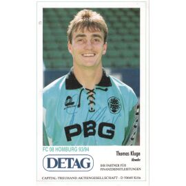 Autogramm Fussball | FC Homburg | 1993 | Thomas KLUGE