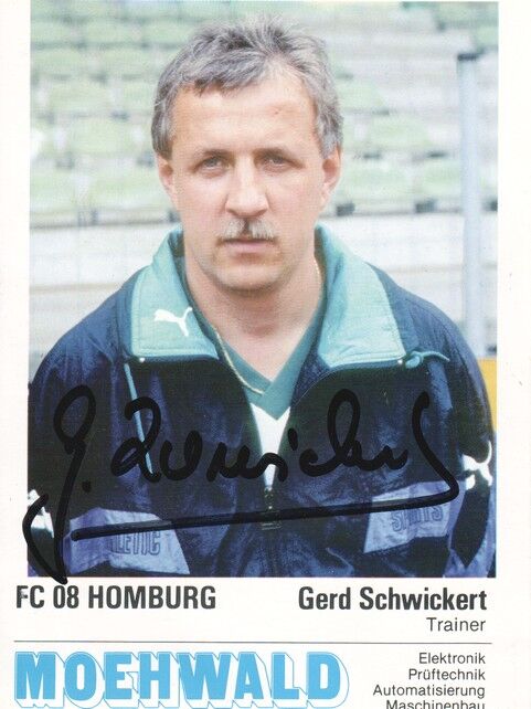 Autogramm Fussball | FC Homburg | 1991 | Gerd SCHWICKERT