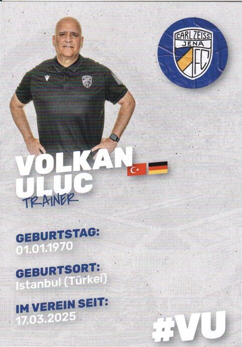 Autogramm Fussball | FC Carl Zeiss Jena | 2025 | Volkan ULUC