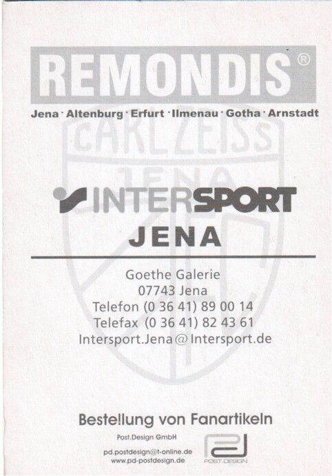 Autogramm Fussball | FC Carl Zeiss Jena | 2005 | Maik KUNZE
