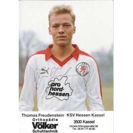 Autogramm Fussball | KSV Hessen Kassel | 1986 | Thomas FREUDENSTEIN